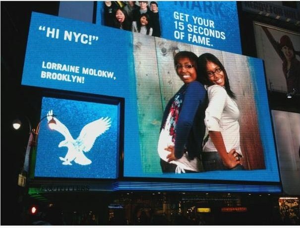 new york times square billboard. in New York#39;s Times Square